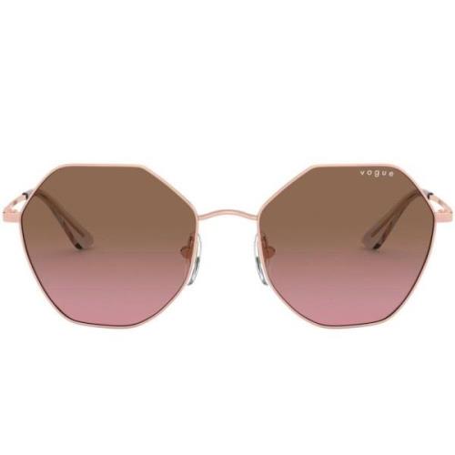 Pink Brown Shaded Solbriller