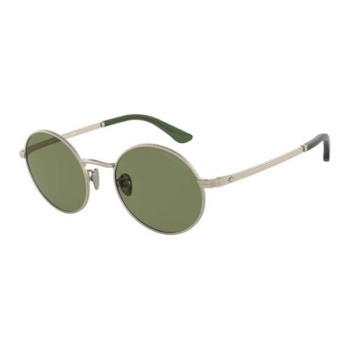 Matte Light Gold/Green Sunglasses AR 6141