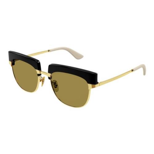 GG1132S Sunglasses in Black Gold/Brown Havana Green