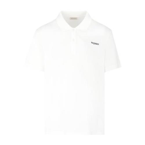 Piquet Polo Shirt i Hvid