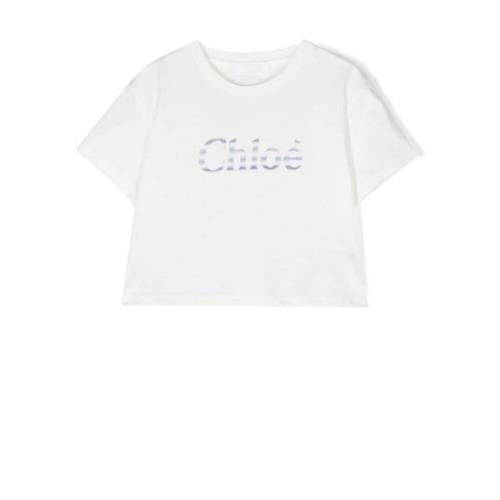 Børn Off White Præget Logo T-Shirt