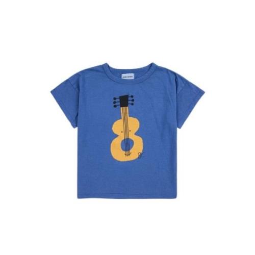 Blå Akustisk Guitar T-shirt