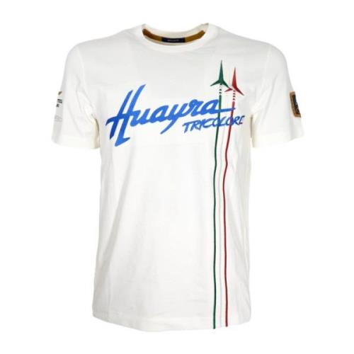 Huayra Tricolore Hvid Bomuld T-Shirt