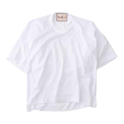 Elegant Hvid Bomuld T-Shirt