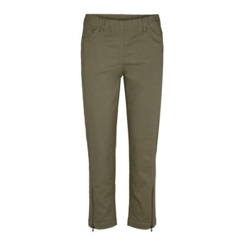 Laurie Piper Regular Crop Trousers Regular 100769 55000 Dried Olive
