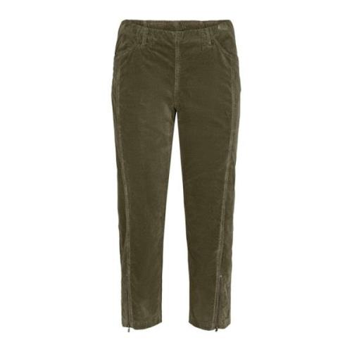 Laurie Piper Regular Crop Trousers Regular 100425 55000 Dried Olive
