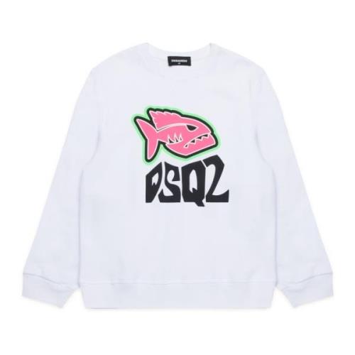 Piranha grafisk sweatshirt