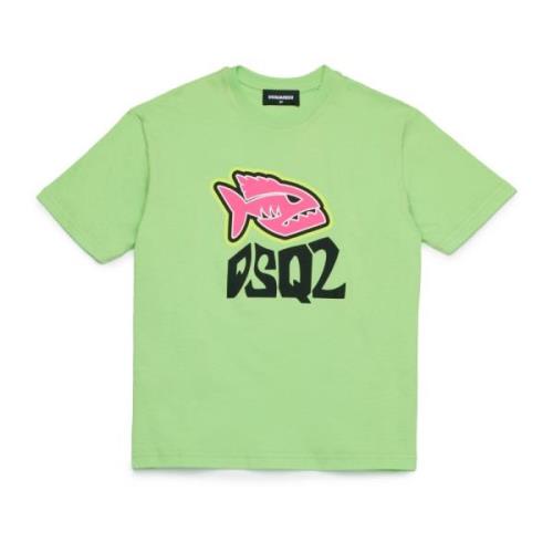 T-shirt med piranha grafik