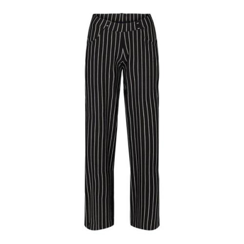 Laurie Donna Loose Sl Trousers Loose 100831 99222 Black Stripe