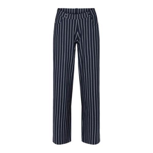 Laurie Donna Loose Sl Trousers Loose 100831 49222 Navy Stripe