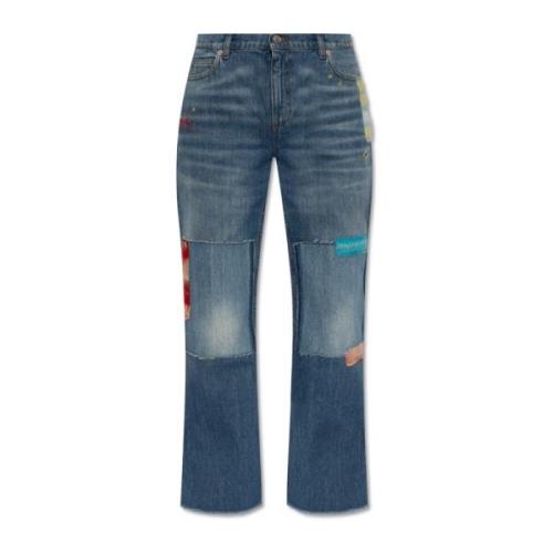 Jeans med lapper