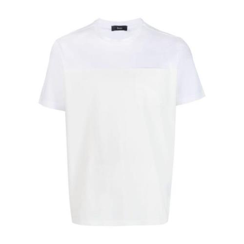 Hvid T-shirt med Lomme