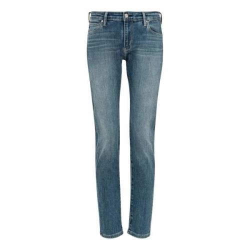 Medium Indigo Tapered Ankel Jeans