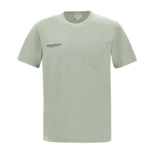 Retro Safari Grøn Rund Hals T-shirt