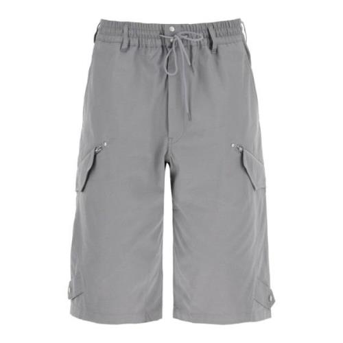 Multi-Lomme Canvas Bermuda Shorts