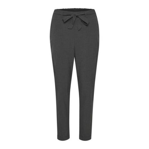 Kaffe Jillian Belt Pants Pants 10501516 Dark Grey Melange