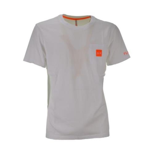 Hvid Pocket Logo Fluo T-shirt