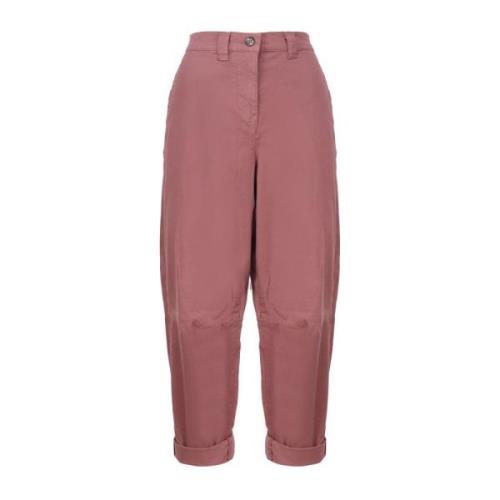 Pink Gulerod-Fit Bukser