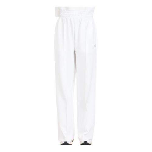 Hvide bukser med elastisk talje