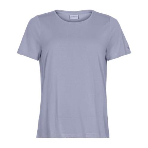 Hjerte Detalje Dusty Blue T-Shirt