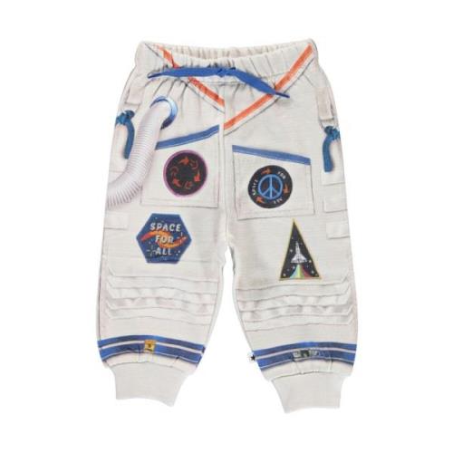 Astronaut Print Casual Bukser