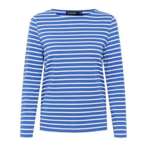 Soaked In Luxury Slneo Tee Ls Toppe & T-Shirts 30405976 Beaucoup Blue ...