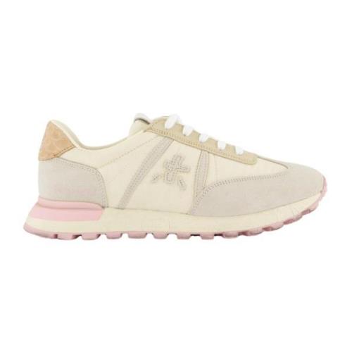 Beige/Rose Low D Sneaker