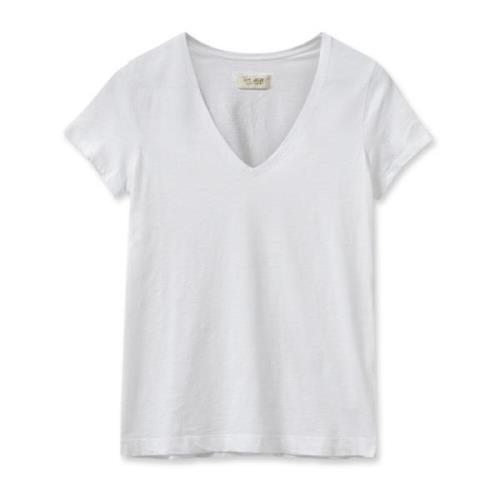 Klassisk V-Hals T-shirt Hvid