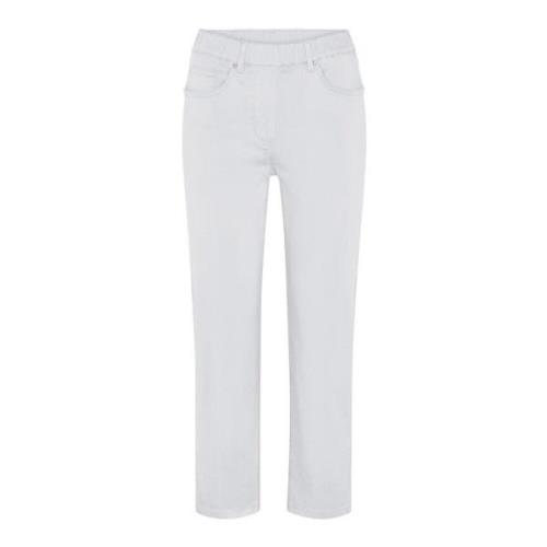 Laurie Helen Straight Crop Trousers Straight 100846 10122 White