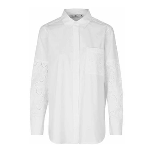 Hvid Maidelina Skjorte med Lomme