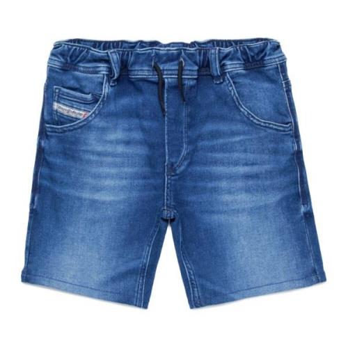 JoggJeans® shorts i mid-blå med nuancer