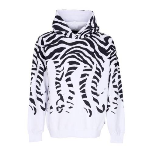 Zebra Hoodie Hvid Streetwear