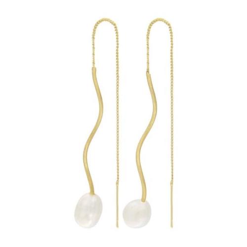 Audrey Simple Chain Earring Gold Plating