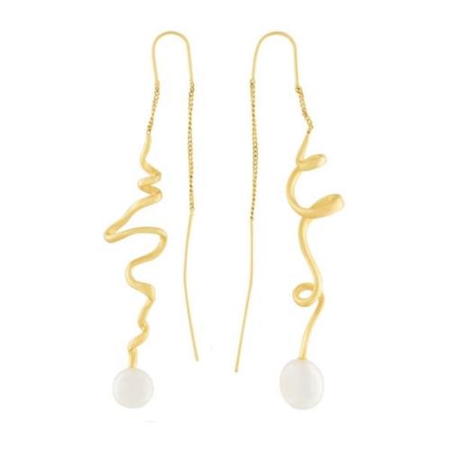 Audrey Organic Chain Earring Gold Plating
