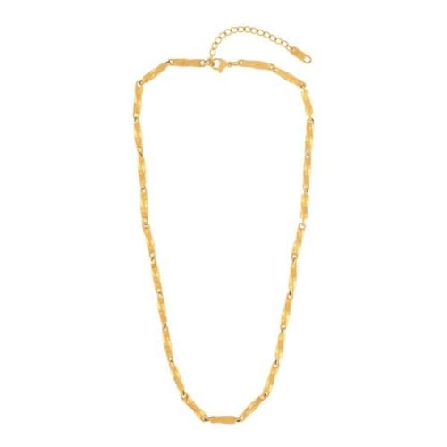 Passion Waterproof Short Link Necklace 18K Gold Plating