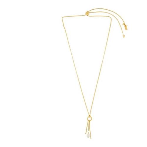 Audrey Simple Glow Pearl Necklace Gold Plating