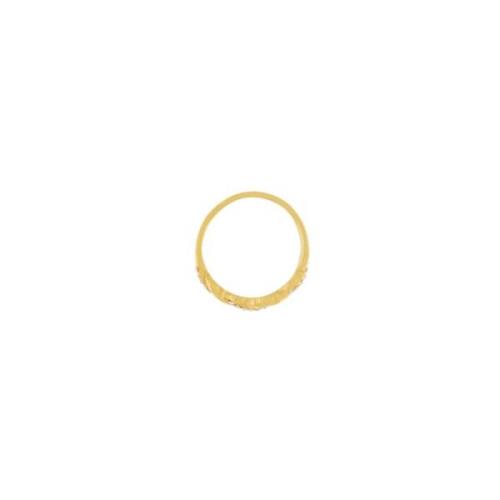 Joy Waterproof Twisted Clear CZ Ring 18K Gold Plating