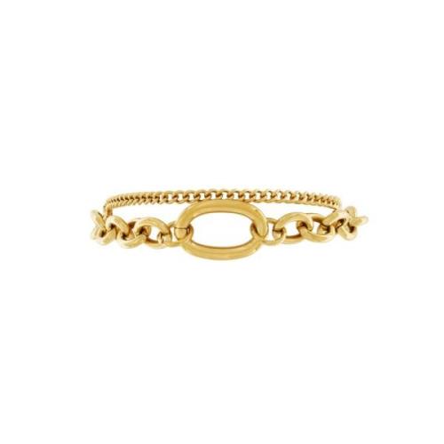 Courage Waterproof Pre Layered Chunky Bracelet 18 Carat Gold