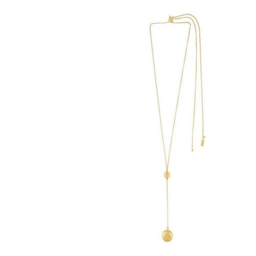 Tabitha Adjustable Ball Necklace Gold Plating