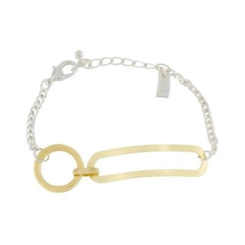 Audrey Mega Oval Ring Bracelet 2-Tone