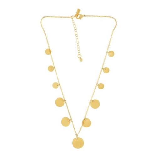 Theia Short Multi Dot Necklace Gold Plating