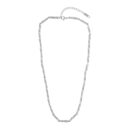 Passion Waterproof Short Link Necklace Silver Plating