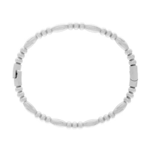 Passion Waterproof Oval Bangle Bracelet Silver Plating