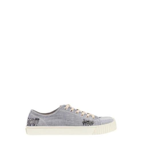 Denim Broderede Sneakers