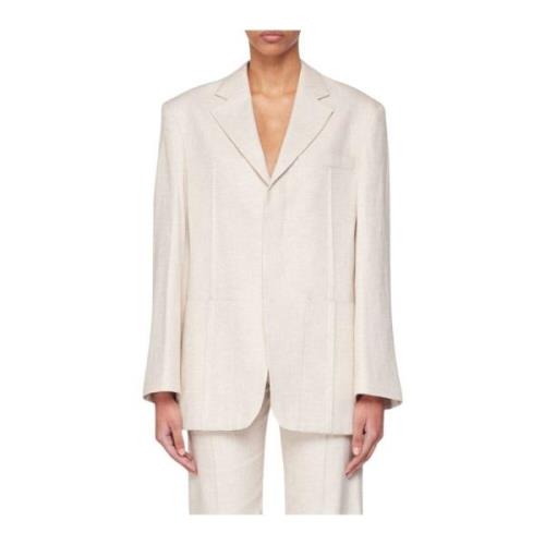 Beige Linned Blazer