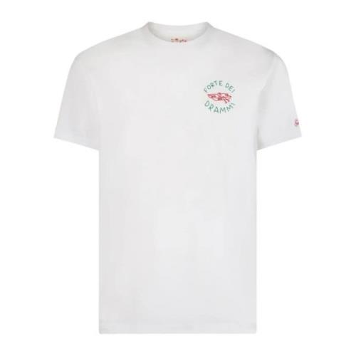 Hvid T-shirt Forte Drammi 01n Emb