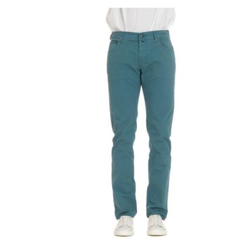 Grøn Slim Fit 5-lomme bukser