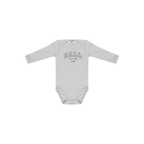 Sporty Baby Bodysuit Grey Melange