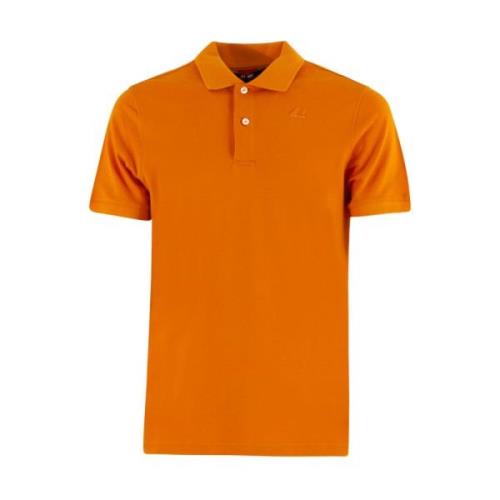 Orange Polo Shirt Med Knappelukning Regular Fit