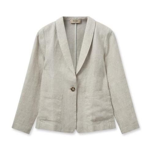 Mos Mosh Mmamelina Linen Blazer Blazer 163700 Cement